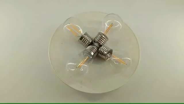 WENDA - 220v 230v g45 1w 2w outdoor patio e27 vintage dimmable led filament bulb led filament bulb 1