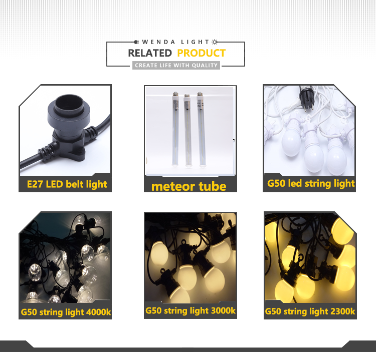 Quality Outdoor LED Meteor Rain Tube Light led meteor lights Manufacturer | Wenda Deco 26