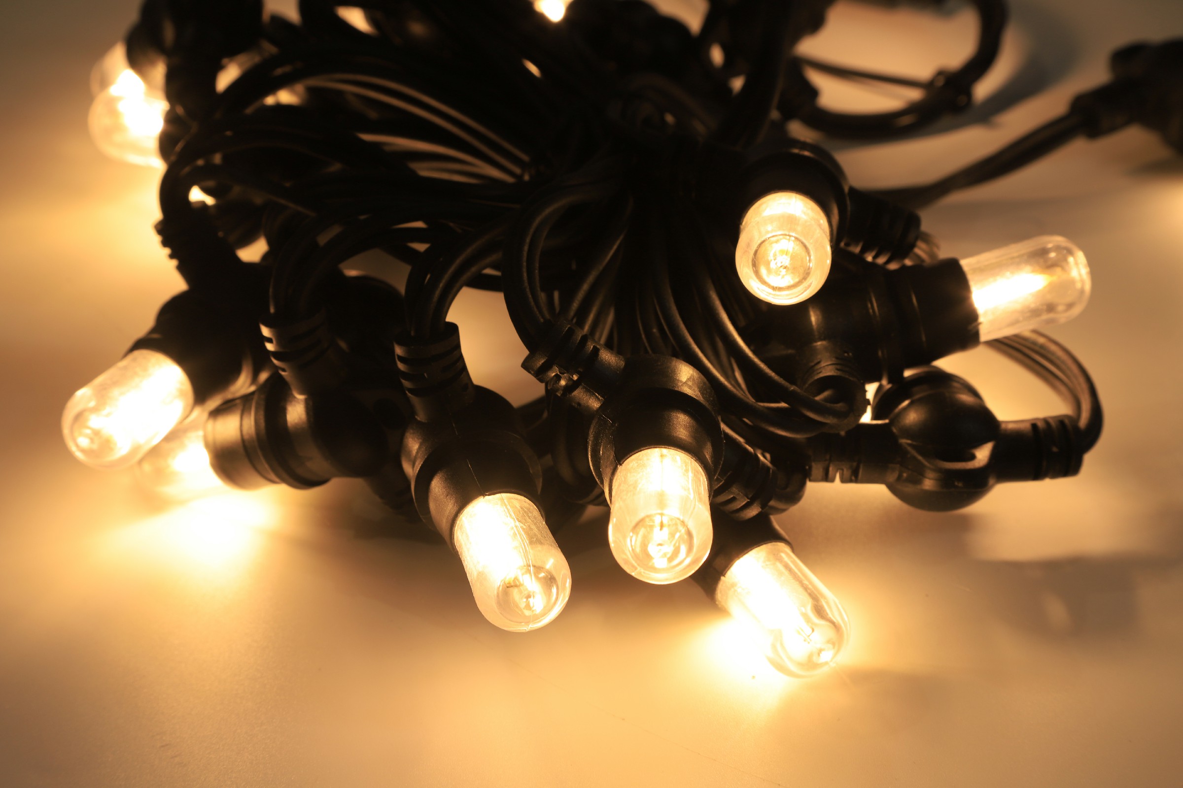 Карыстальніцкія E14 Адкрыты фестон ліхтары Круглы кабель Дэкаратыўныя фестон асвятлення 4