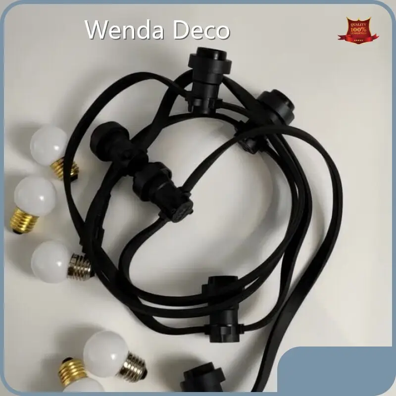 Custom Solar Powered Festoon Lights Outdoor 100-499 SetsUS.0 Wenda Deco 1