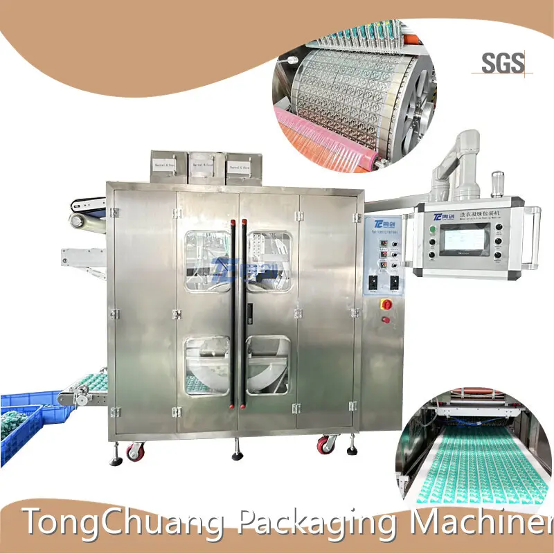 For Laundry Pods Packing Water Soluble Film Packaging Machine AC 380V by TongChuang 1
