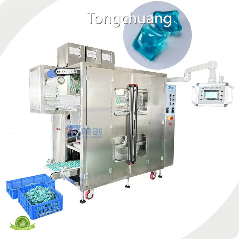 Customwater Soluble Pouch Packaging Machine for Laundry Pods Packing Pva Water Soluble Film Packing 300-800 Pods/min 1