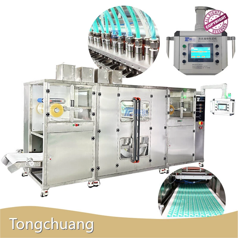 Suda Çözünür Paketleme Makinesi 2300kg - Çamaşır Kapsülleri Paketleme için - TongChuang 1