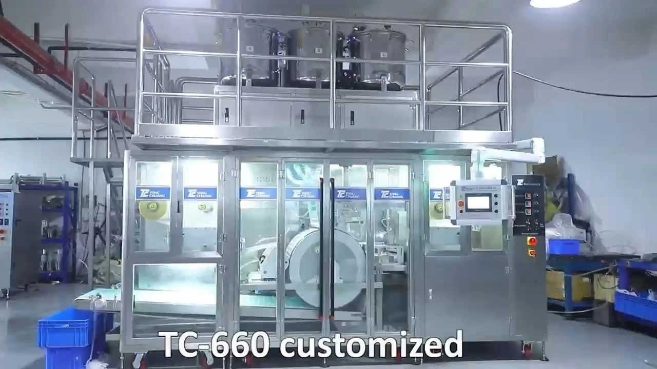 TC-660 Customized Molds High Capacity Automatic PVA Water Soluble Film Laundry Pods Packaging Machine 1