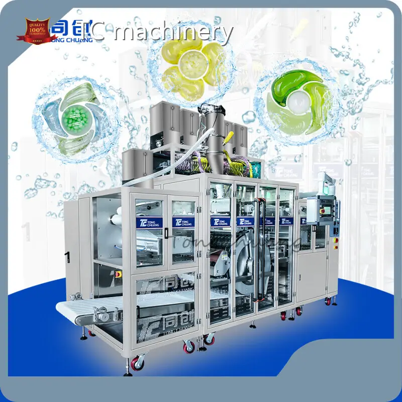 제품 수용성 파우치 포장기 800-1200 포드/분 AC 380V 공장 1