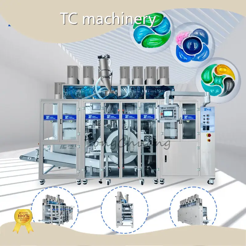 TC Machinery 수용성 파우치 포장기 800-1600 포드/분 회사 1