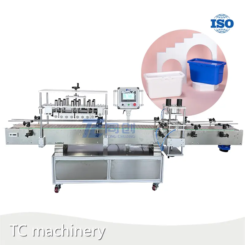 뚜껑 프레스 기계 플라스틱 뚜껑 프레스 기계 AC 220V 세제 산업, 화학 공장 1