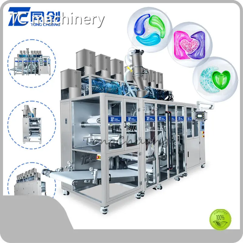 For Laundry Detergent Pods Packaing Water Soluble Pouch Packaging Machine TC-660 by TC Machinery 1