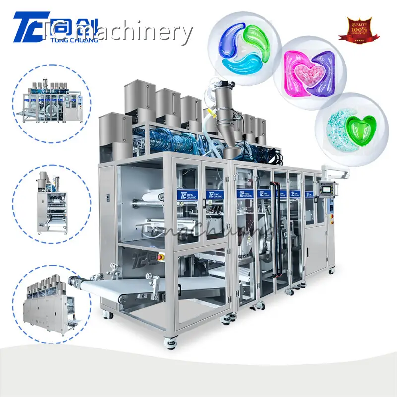 New Water Soluble Film Packaging Machine for Laundry Detergent Pods Filling 1