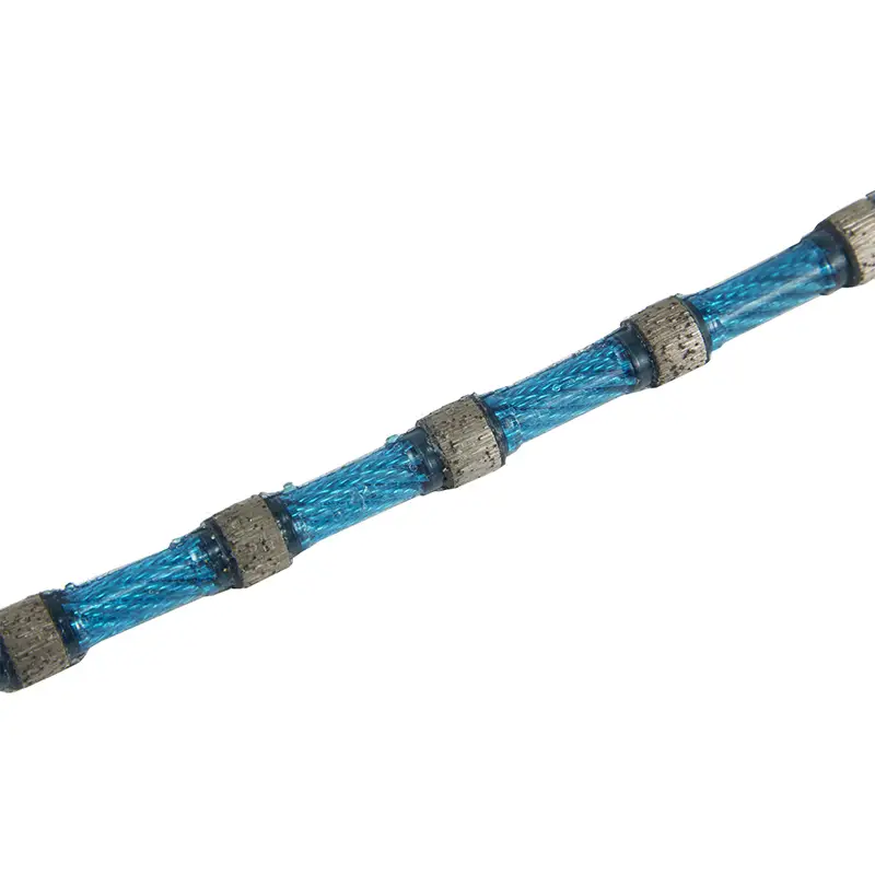 Fil diamanté pour profilage de marbre 8,8 mm bleu 1