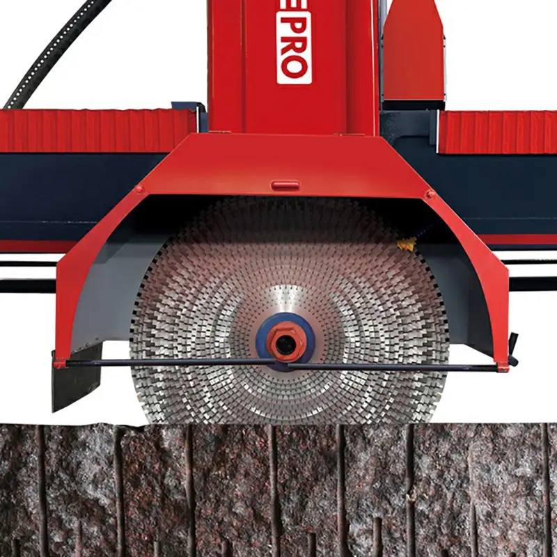 Machine de découpe de blocs de granit 1