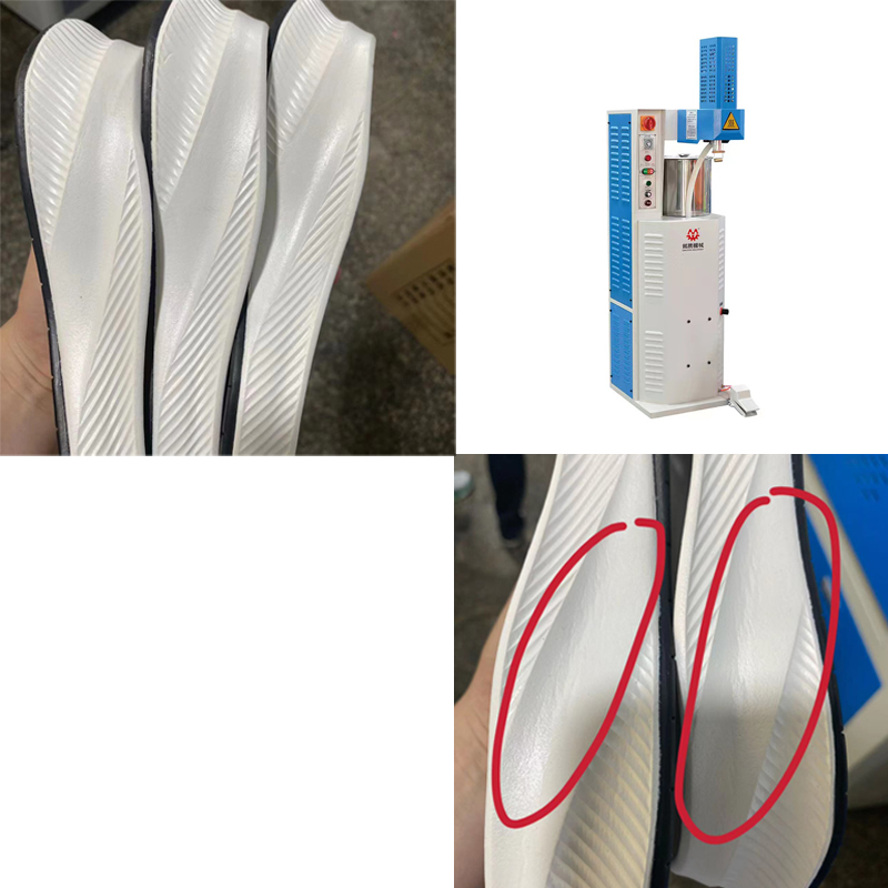 MT-546 Eliminador de arrugas de zapatos industriales completamente automático y máquina de planchado a vapor con aire caliente 7