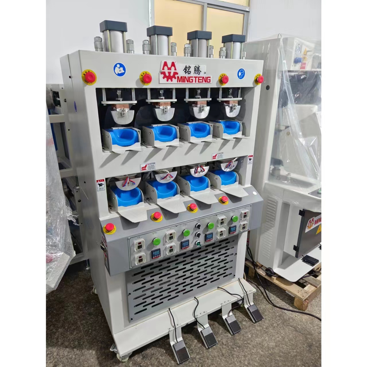 MT-627 Horizontal Type Four Hot And Four Cold Shoe Toe Cap Shape Forming Molding Machine 5