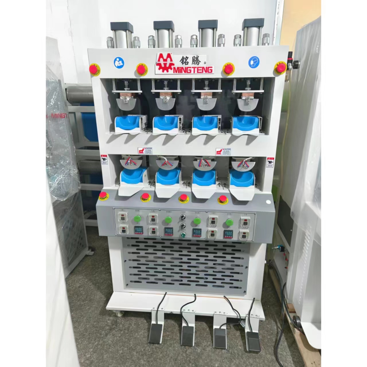 MT-627 Horizontal Type Four Hot And Four Cold Shoe Toe Cap Shape Forming Molding Machine 4