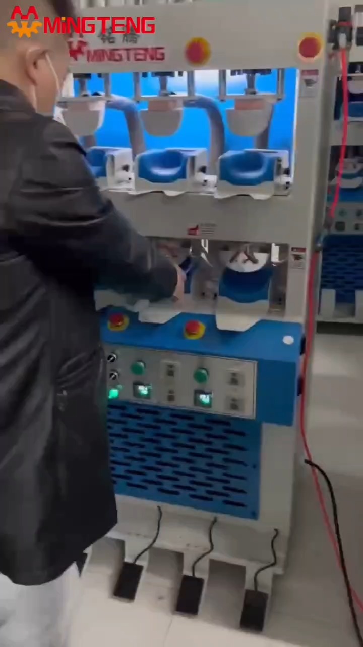 MT-627 Horizontal Type Four Hot And Four Cold Shoe Toe Cap Shape Forming Molding Machine 1