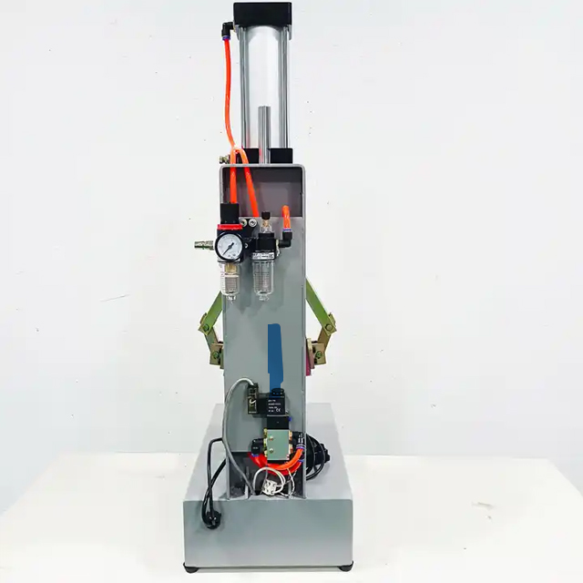 MT-06 Oem Mini tipo de mesa, puntera de zapato individual y parte trasera, máquina moldeadora de talón por calor, máquina de ajuste de talón adhesivo con pegamento termofusible 3