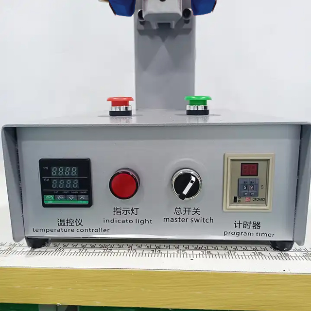 MT-06 Oem Mini tipo de mesa, puntera de zapato individual y parte trasera, máquina moldeadora de talón por calor, máquina de ajuste de talón adhesivo con pegamento termofusible 7