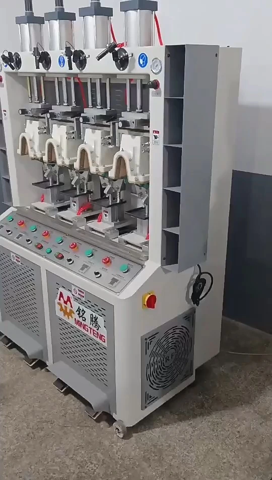 MT-878 Energy Efficient Pneumatic Four Cold Shoe Heel Setting Machine Shoes Attaching Equipment/Heel Shaping Machine 1