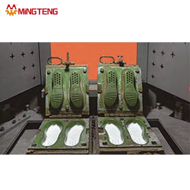 MTFP-35T Latest Model Rotary Table Two Color Shoe Sole Making Machine/Automatic EVA Secondary Molding Machine 3