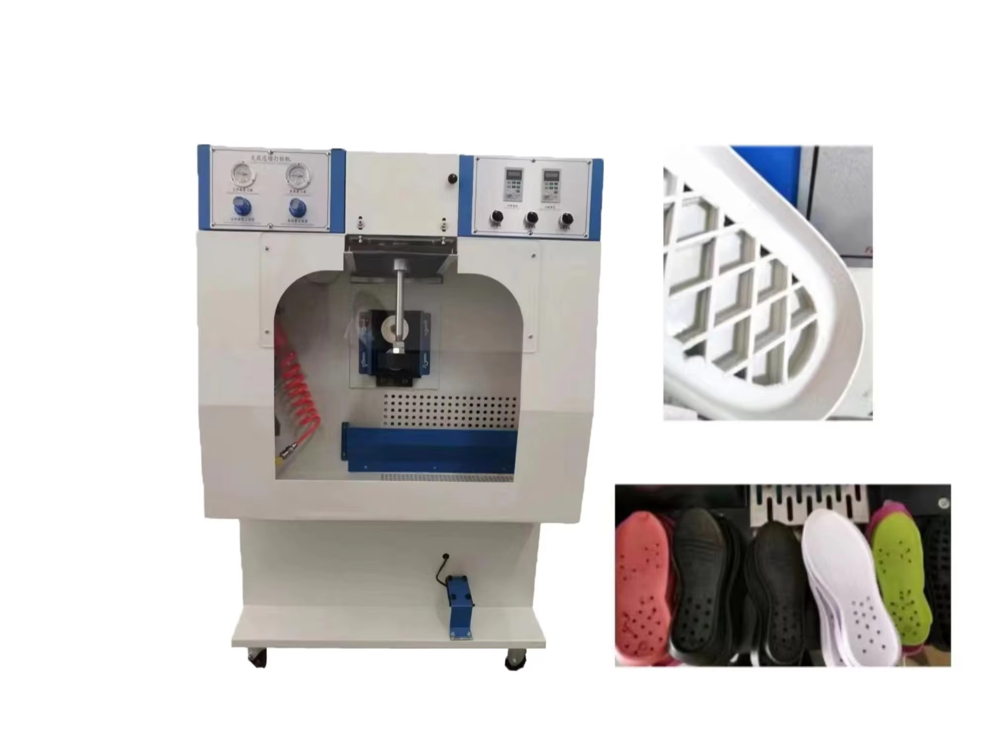 MT-8832E High Quality Low Noise Seated Type Single-side Ronghing Machine With Dust Exhaust Shoe Polishing Machine 3