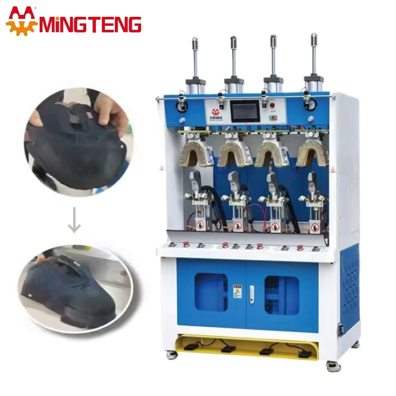 MT-878 آلة ضبط كعب الحذاء البارد الهوائية ذات الكفاءة في استخدام الطاقة، معدات ربط الأحذية/آلة تشكيل الكعب 2