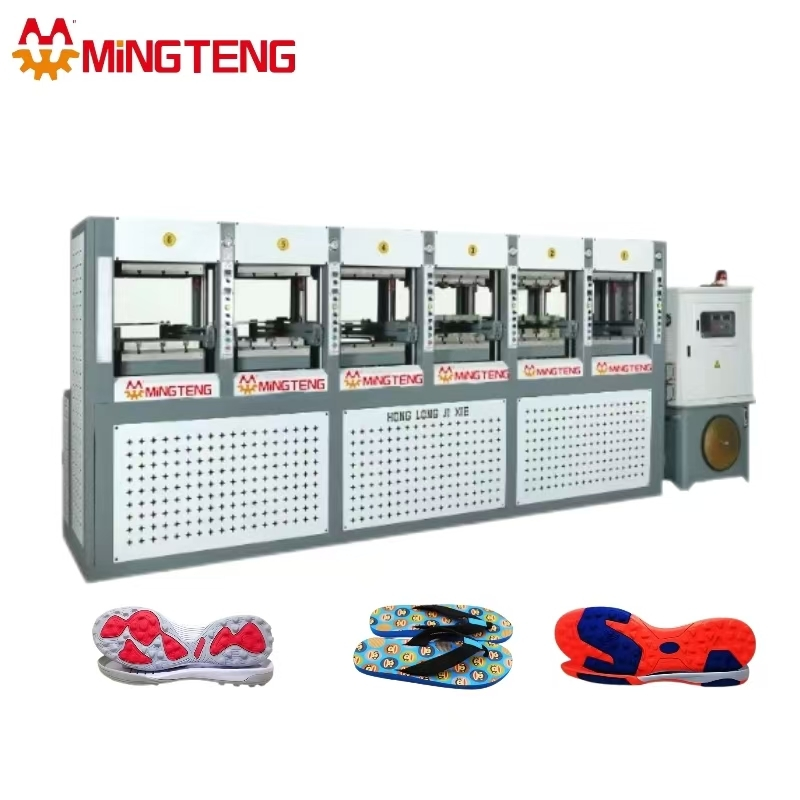 Máquina para fabricar zapatillas y sandalias MT-9100A, línea para fabricar sandalias, máquina de moldeo de espuma pequeña EVA de doble color 1
