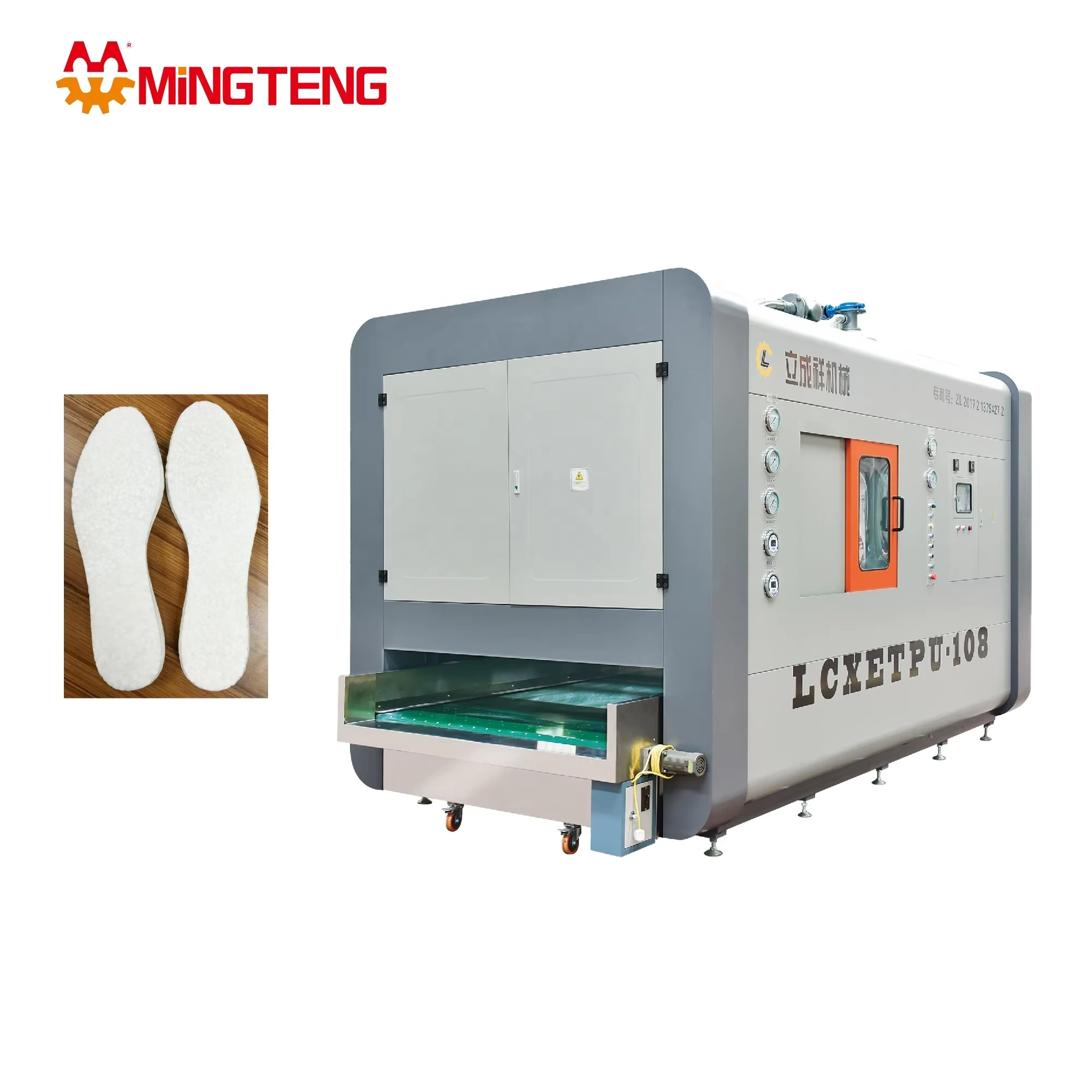 MT-ETPU108 Fully Automatic Horizontal Shoe Sole Making Machine 1