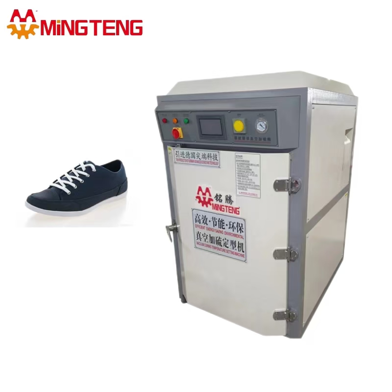 Máquina moldeadora de zapatos vulcanizadora con ajuste de vacío de una hilera tipo empuje MT-518D 2