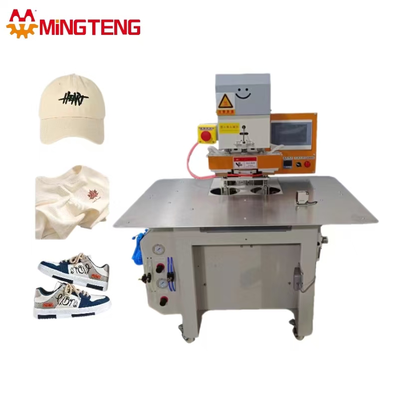 MT-637MA  Automatic Double Station Label Hot Stamping Logo Press Trademark  For Insole Tongue Making 2
