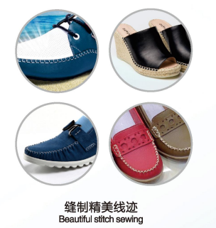 MT-05 Double Needle Leather Moccasin Shoe Side Upper Making Computer Direct Sewing Stitching Pattern Flat Forming Machine 2