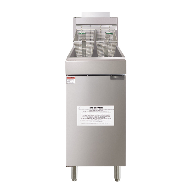 Commercial 40 Lb Gas Deep Fryer - 90,000 Btu (GF90) 2