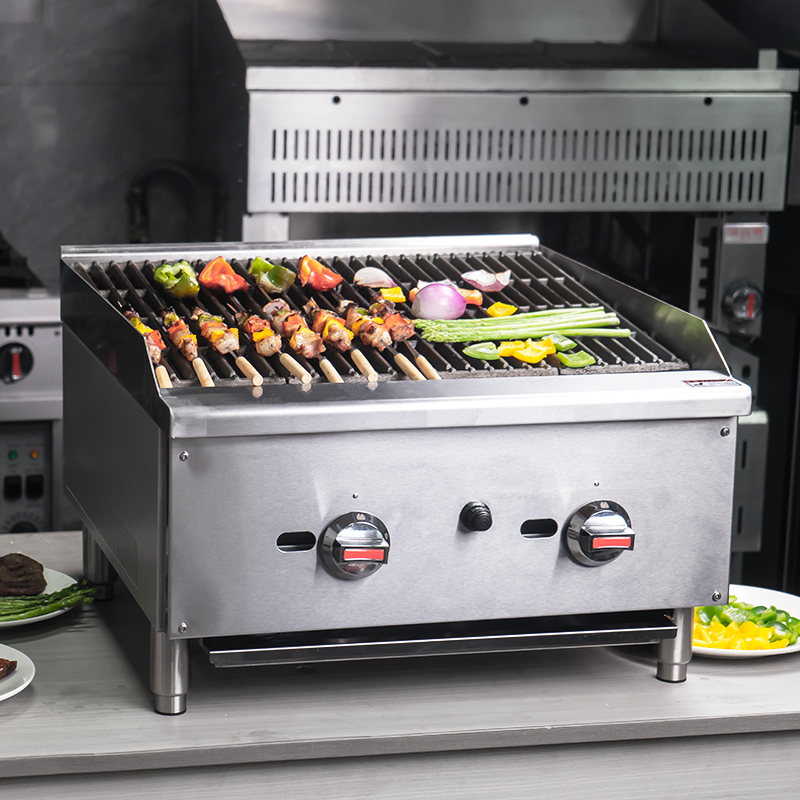 Commercial 24 Radiant Gas Charbroiler (ECB24S) 1