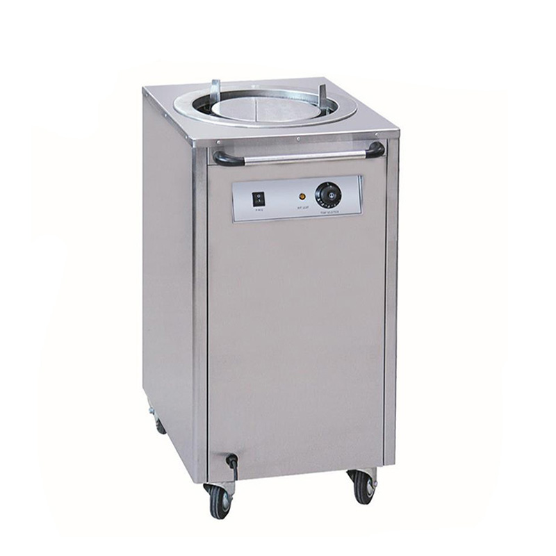 Dispensateur de plats chauffés mobile de pile commerciale (PL-1) 1