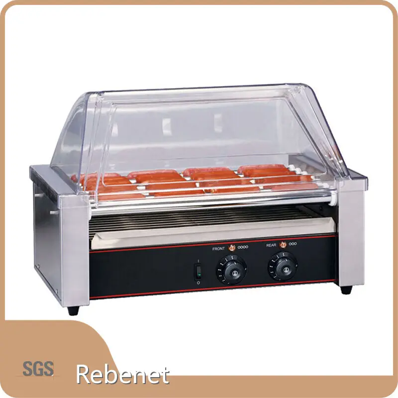 Parrilla comercial del rodillo del perrito caliente de OEM/ODM con lista de precios del calentador del bollo 1