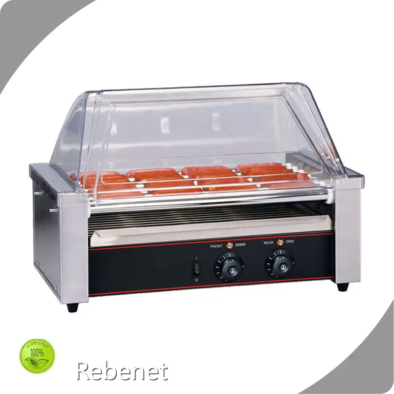 Commercial Hot Dog Roller with Bun Warmer - for Industrial - Rebenet 1
