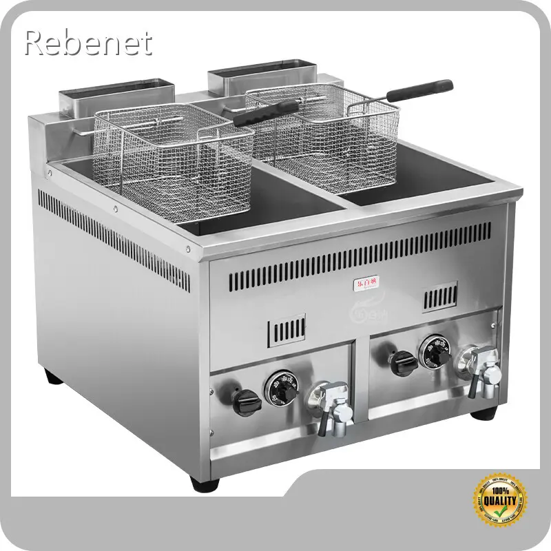Rebenet COMMERCIAL GAS FRYER FRYER PRÉPRIBUR COMPTENDE PRÉFORME FRYER FRYER 1