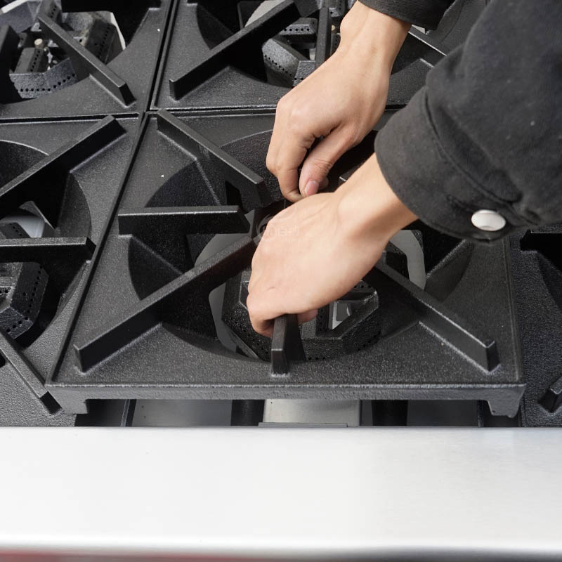 Commercial Gas Stove Cooking Range Countertop 6 Burner (EHP-6S) 3