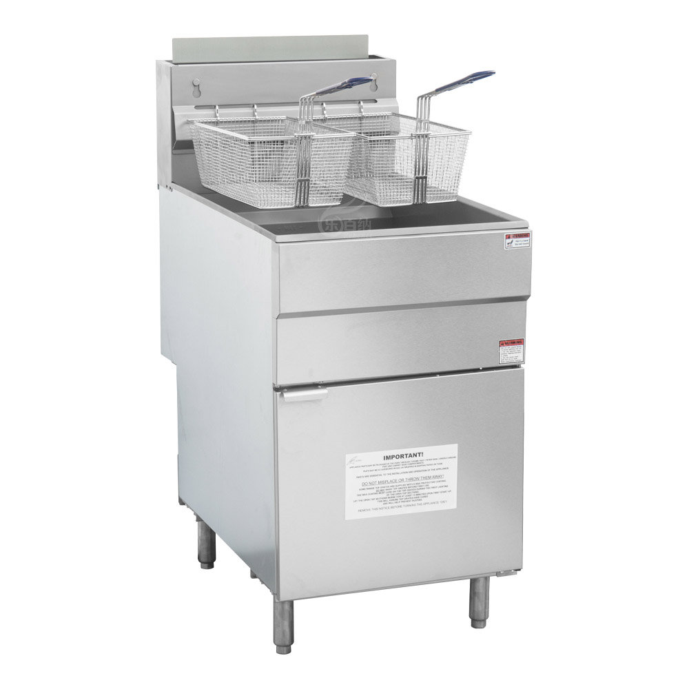 Freidora de gas comercial de 5 quemadores con una sola capacidad de tanque grande-45L (GF85) 1
