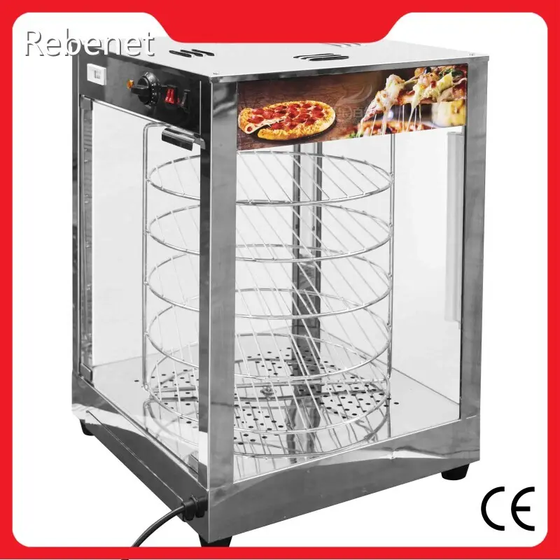 Pizza Warmer Display Rotating Rack 5-Tier Full-served Commercial 