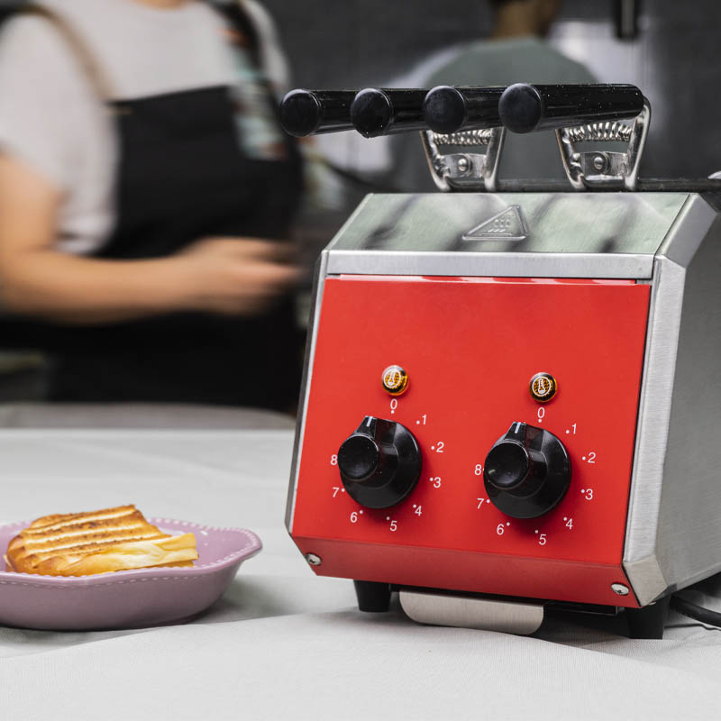 OEM/ODM 2 Tongs Sandwich Toaster , Stainless Steel Housing, 230V (2ATS-H) 8