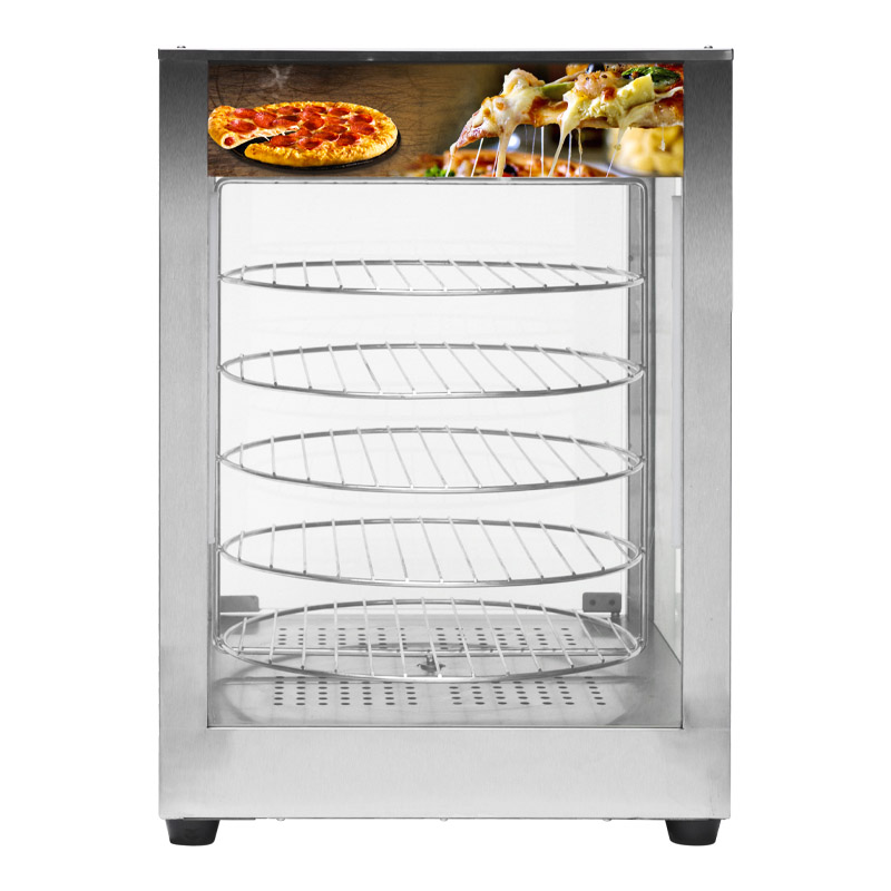 Expositor giratorio para pizzas de 5 niveles con servicio completo (DH-13) 5