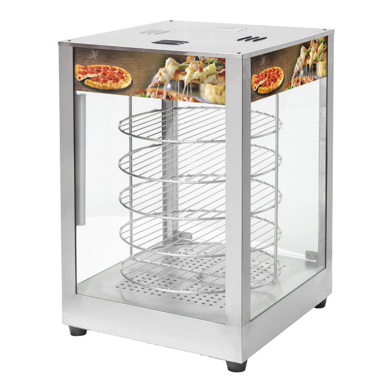 Expositor giratorio para pizzas de 5 niveles con servicio completo (DH-13) 4