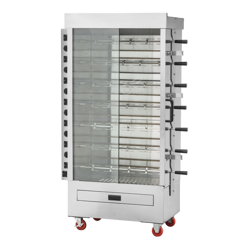 3/7 Spits Electric Chicken Rotisserie Machine Commercial for Sale (KJ-7CE) 1