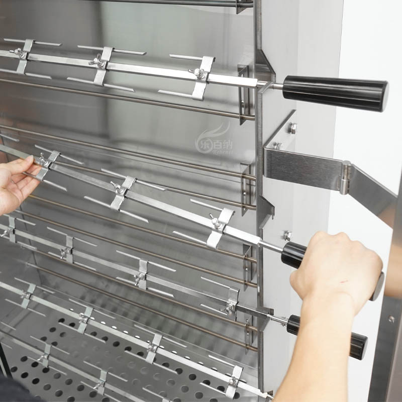 Asador de pollos eléctrico comercial 3/7 Spits (KJ-7CE) en venta 8