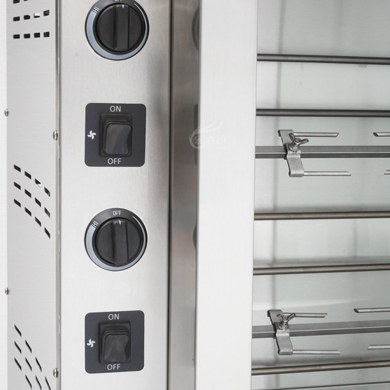Asador de pollos eléctrico comercial 3/7 Spits (KJ-7CE) en venta 4