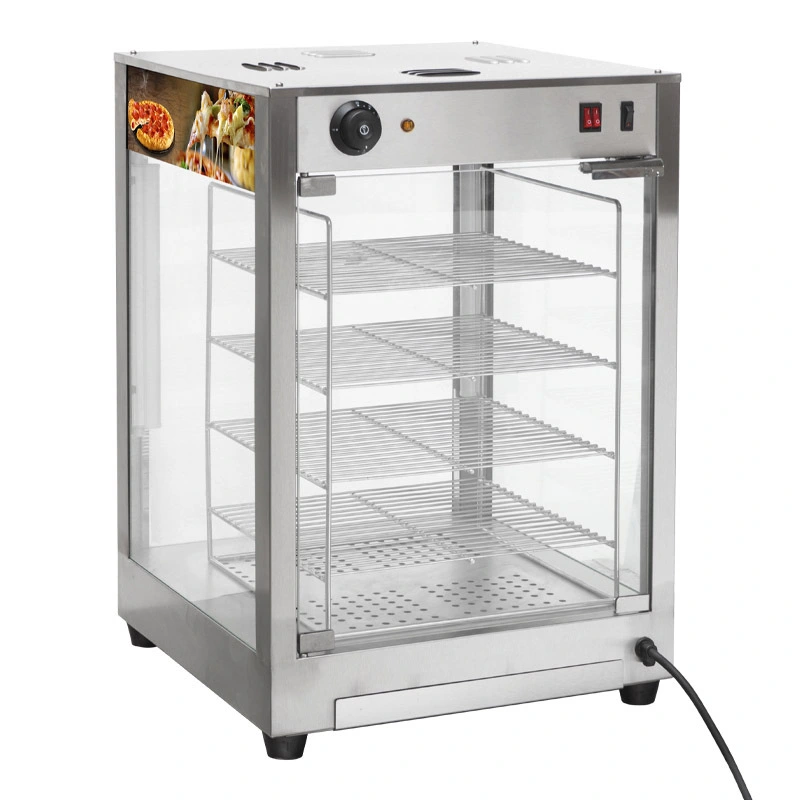 4-Tier Food Warmer Display Case, Stainless Steel, Commercial (DH-14) 1