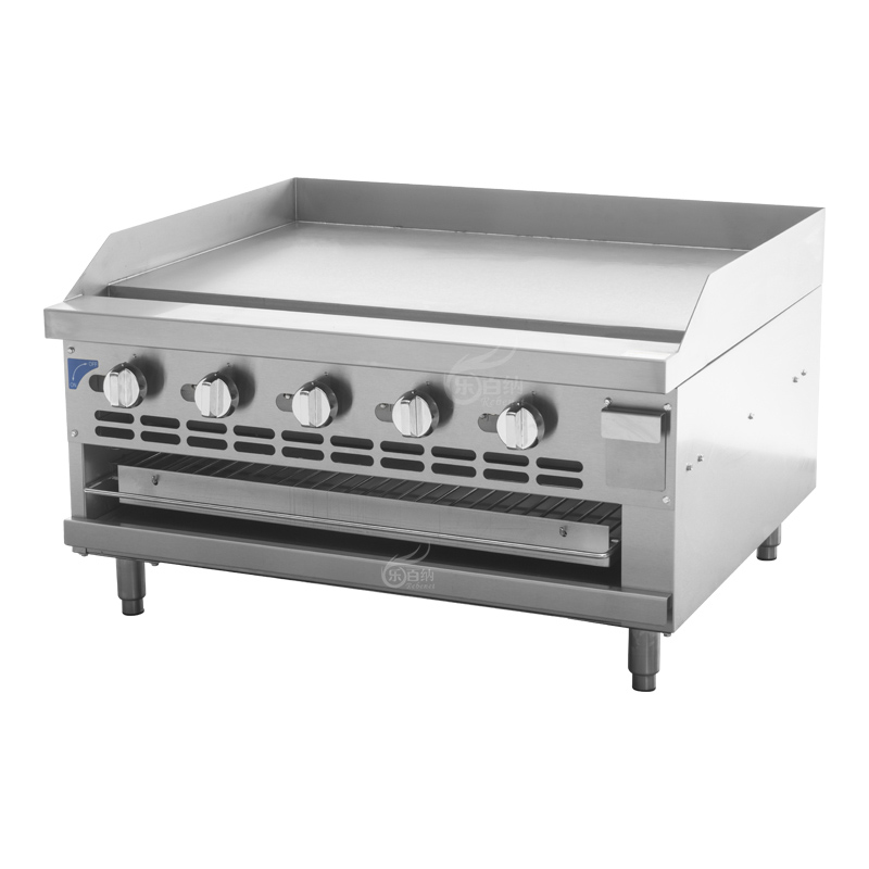 Heavy Duty 36 inch Gas Raised Griddle Broiler, Cast Iron Burner (GS36LT) 2