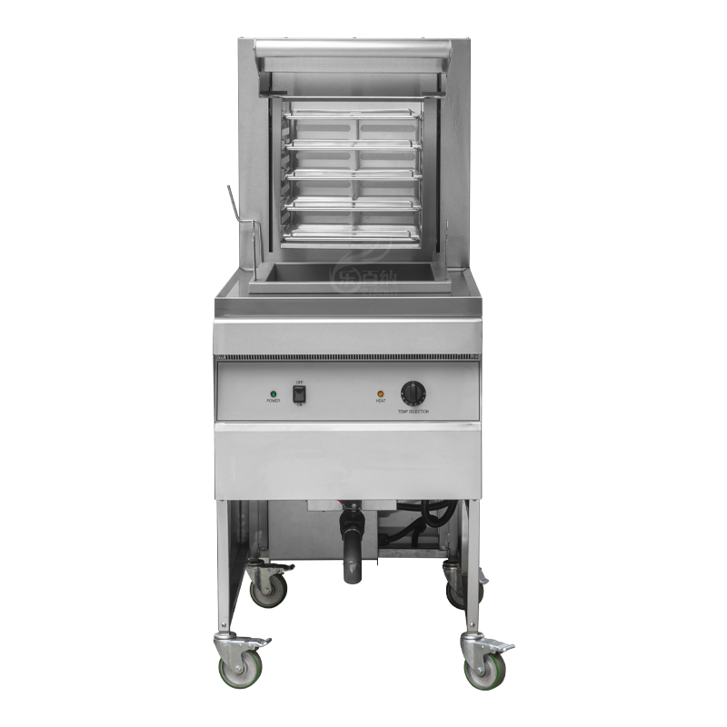 Commercial Electric Rack Fryer with Lifting System for Batch Deep Frying Chicken(EPF-8) 5
