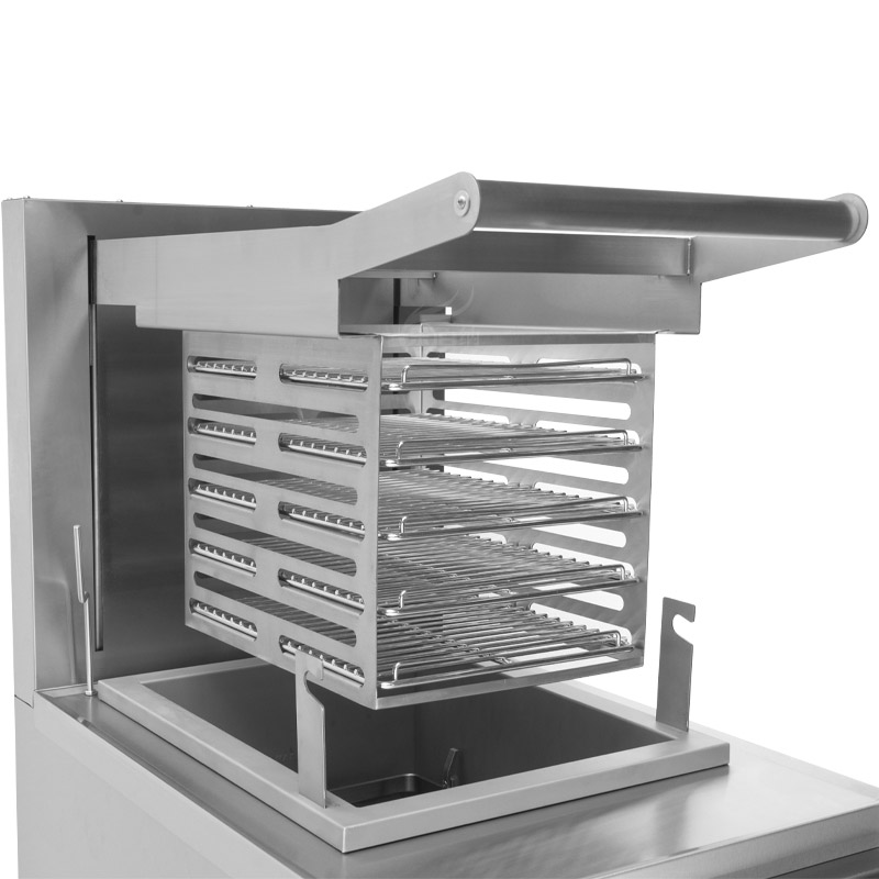 Commercial Electric Rack Fryer with Lifting System for Batch Deep Frying Chicken(EPF-8) 2