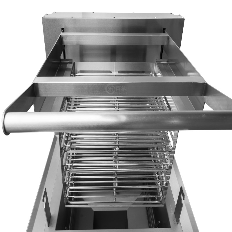 Commercial Electric Rack Fryer with Lifting System for Batch Deep Frying Chicken(EPF-8) 9